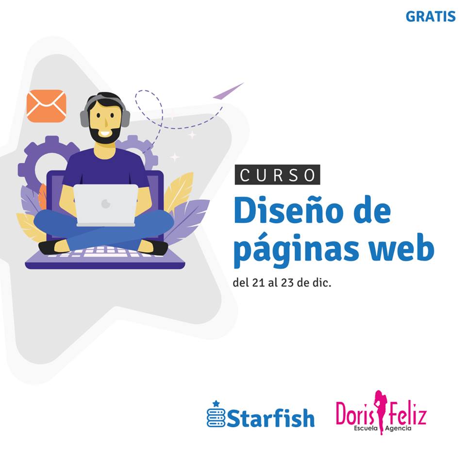 Starfish Host y Doris Feliz Escuela y Agencia se unen para impartir curso diseño de páginas web gratuito
